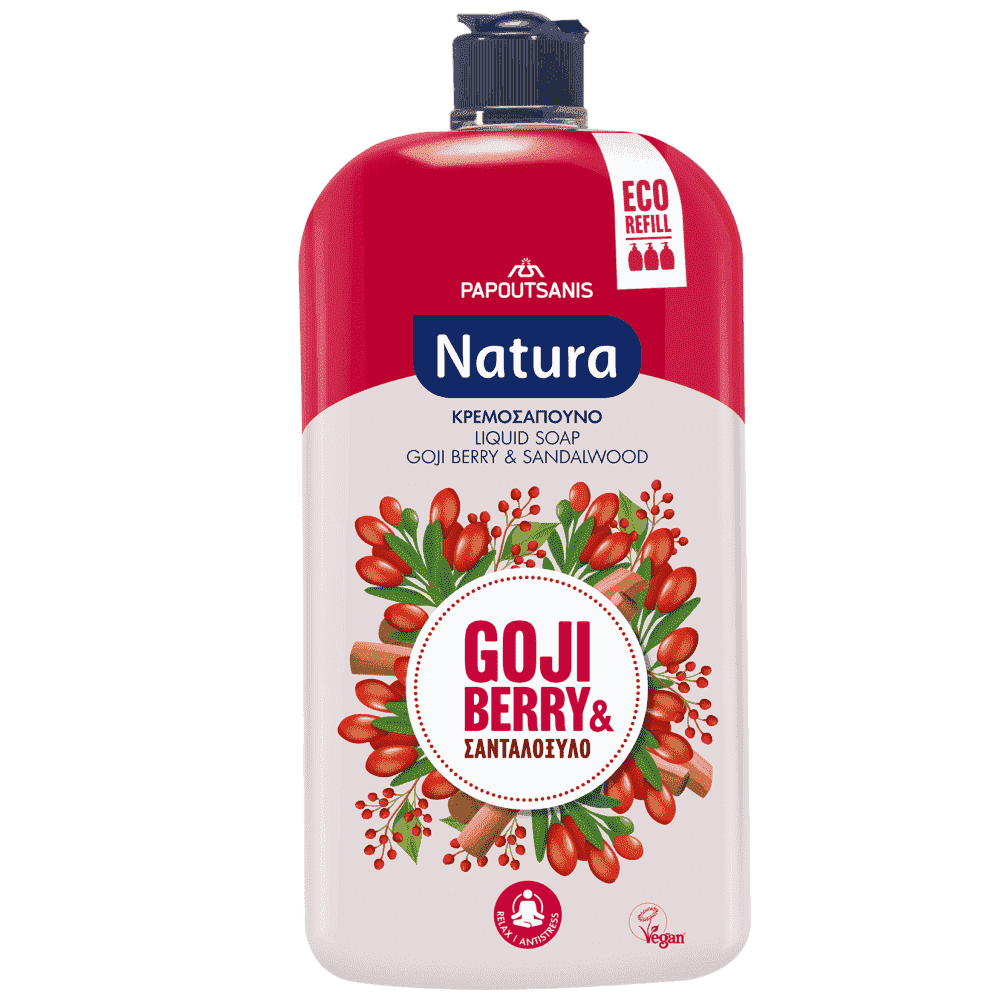 Natura Κρεμοσάπουνο Σανδαλόξυλο & Gojiberry 900ml