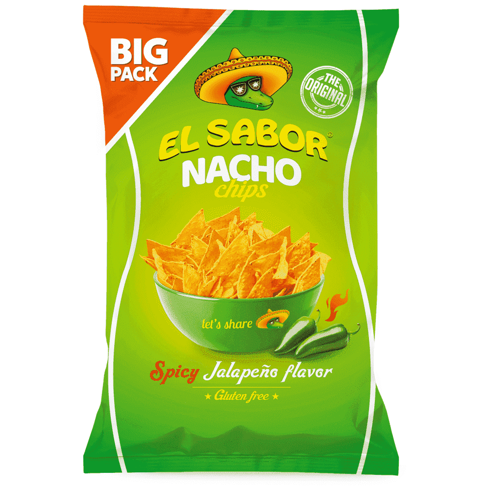 El Sabor Nacho Chips Jalapeno 180gr