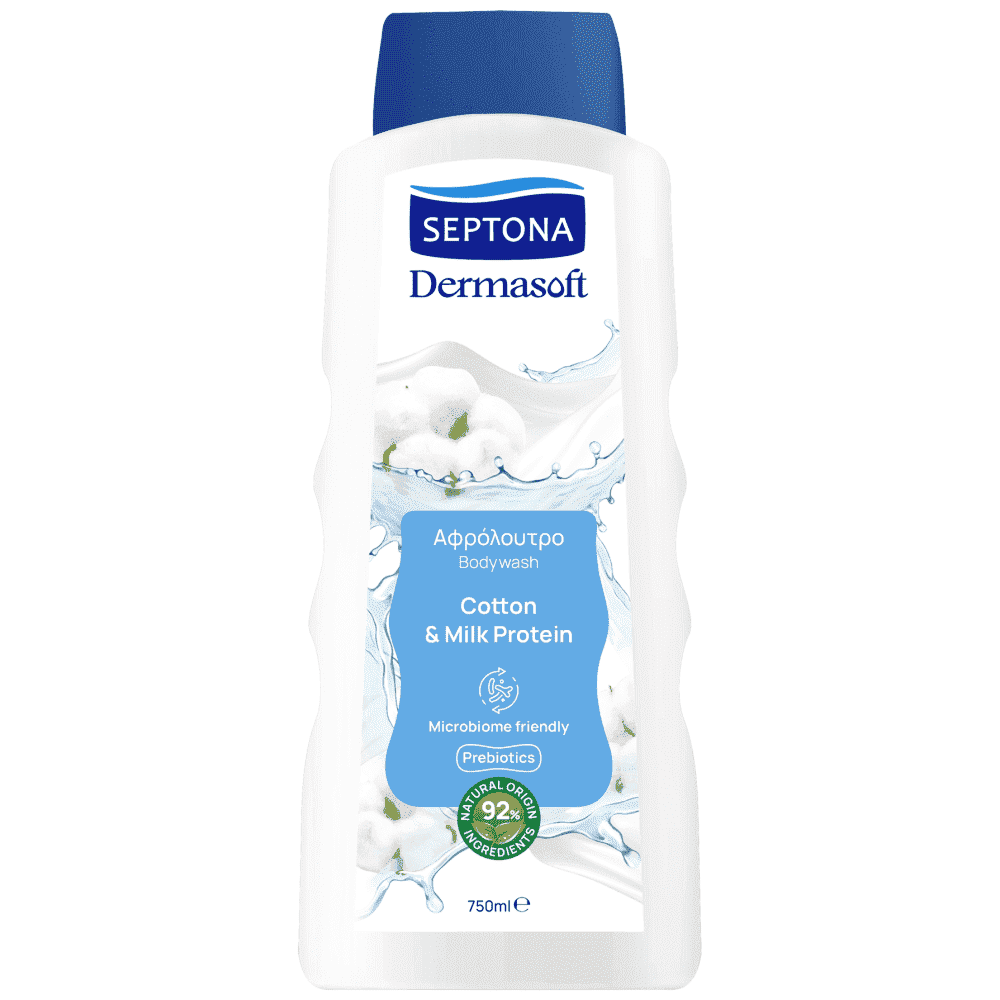 Septona Dermasoft Αφρόλουτρο Cotton 750ml