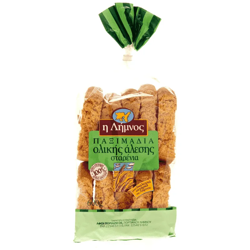 Ποριαζή Παξιμάδια Σίτου Ολικής Άλεσης 600gr