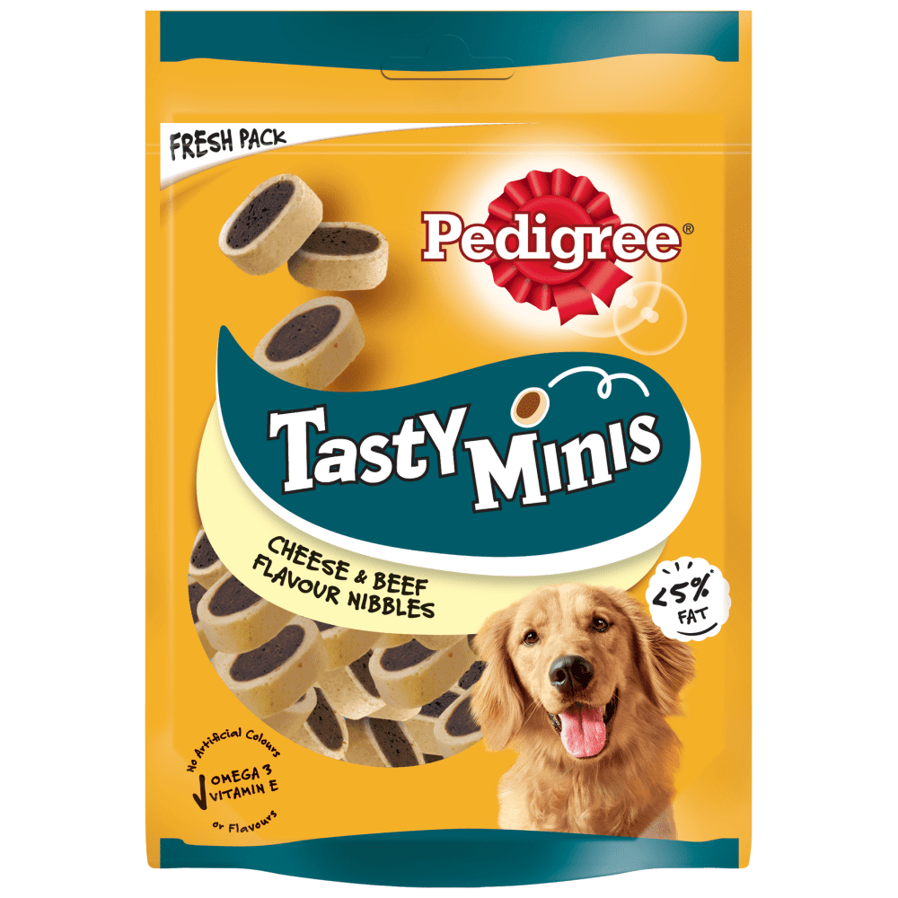 Pedigree Tastybites Minis Με Τυρί Και Μοσχάρι 140gr