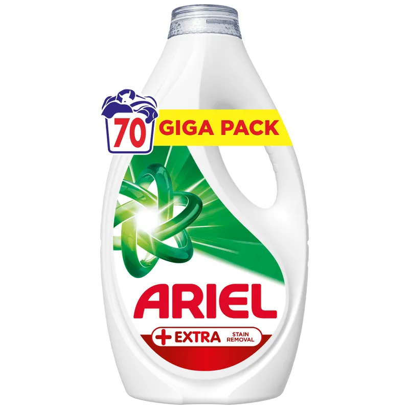Ariel Απορρυπαντικό Πλυντήριο Ρούχων Υγρό Extra Clean 70Μεζ