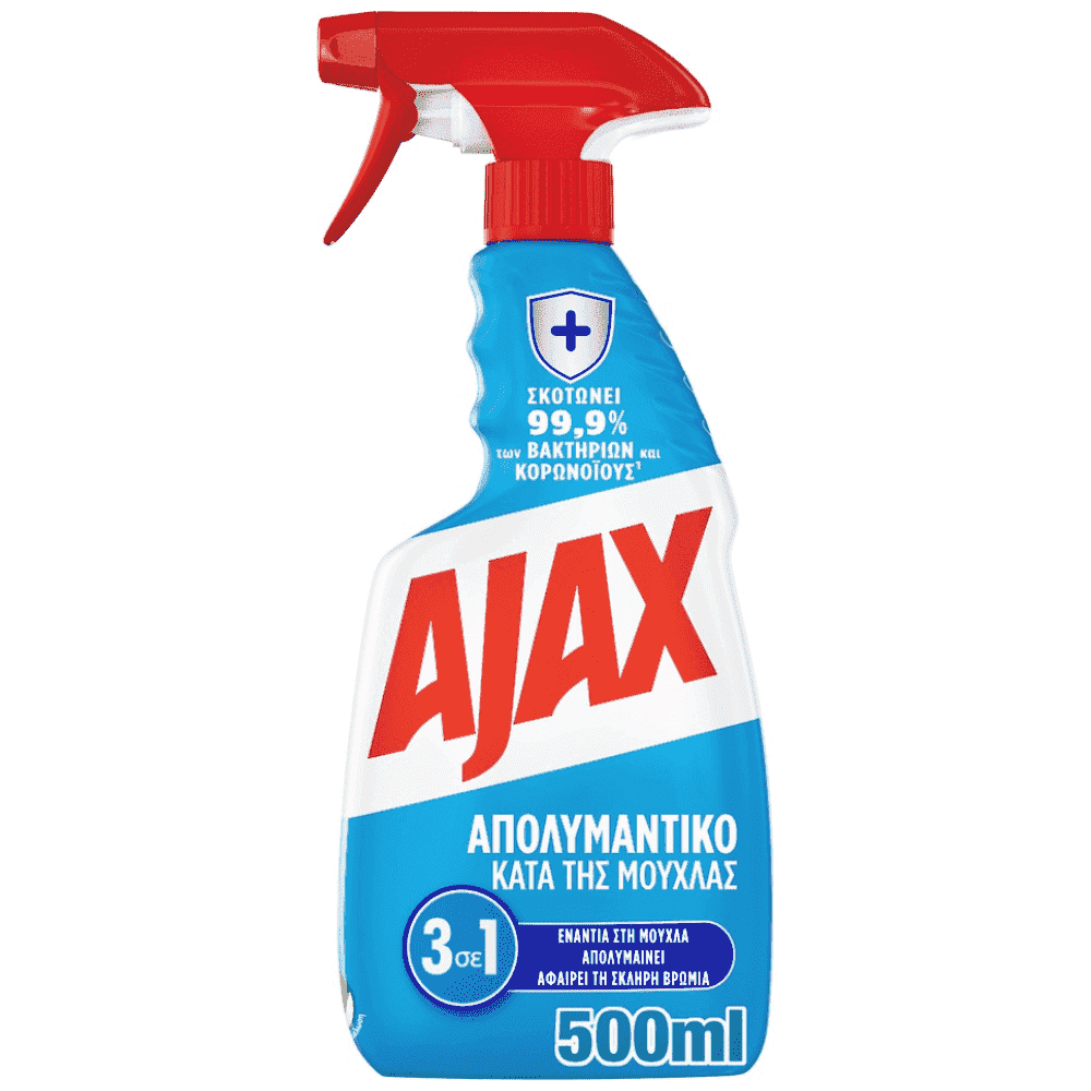 Ajax Απολυμαντικό Antibacterial Μυκητοκτόνο Καθαριστικό Αντλία 500ml
