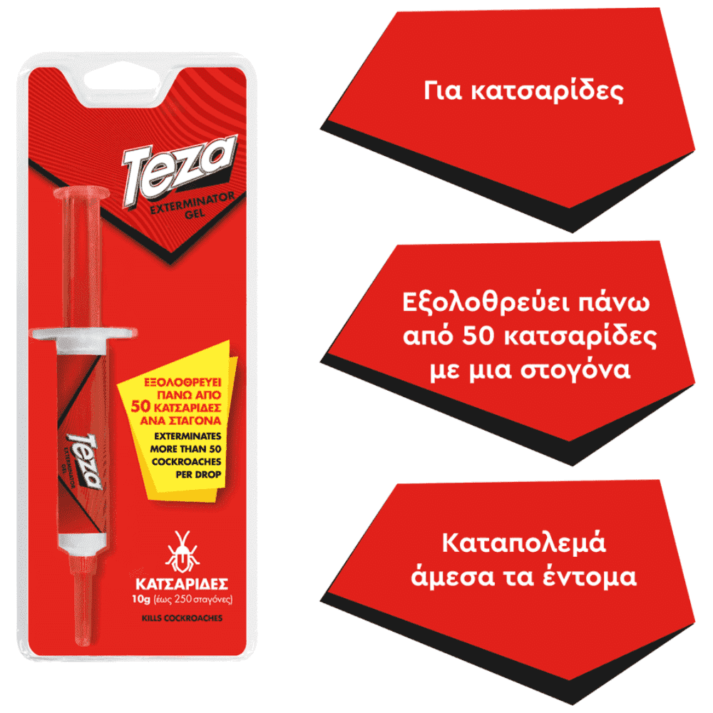 Teza Κατσαριδοκτόνο Gel Σύριγγα 10gr