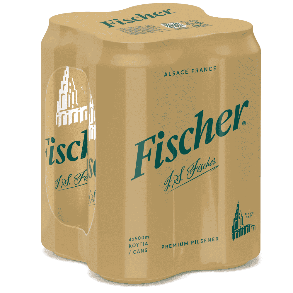 Fischer Μπίρα Pilsner Κουτί 4x500ml