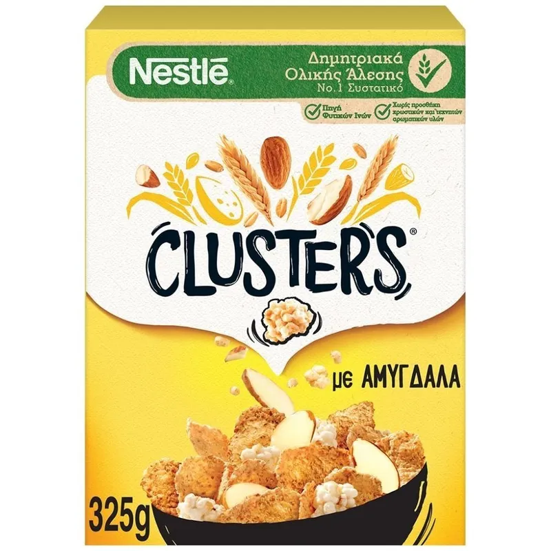 Nestle Clusters Δημητριακά Almond 325g