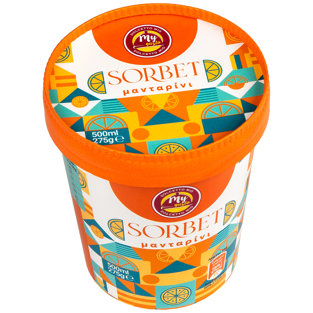 My Gusto Dolcetto Mio Παγωτό Μανταρίνι Sorbet 275gr 500ml