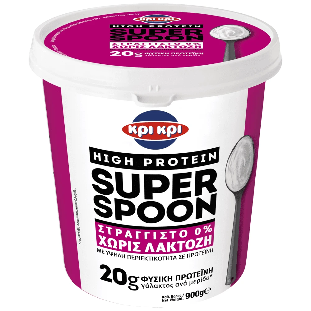 Κρι Κρι Super Spoon Γιαούρτι Protein Χωρίς Λακτόζη 900gr