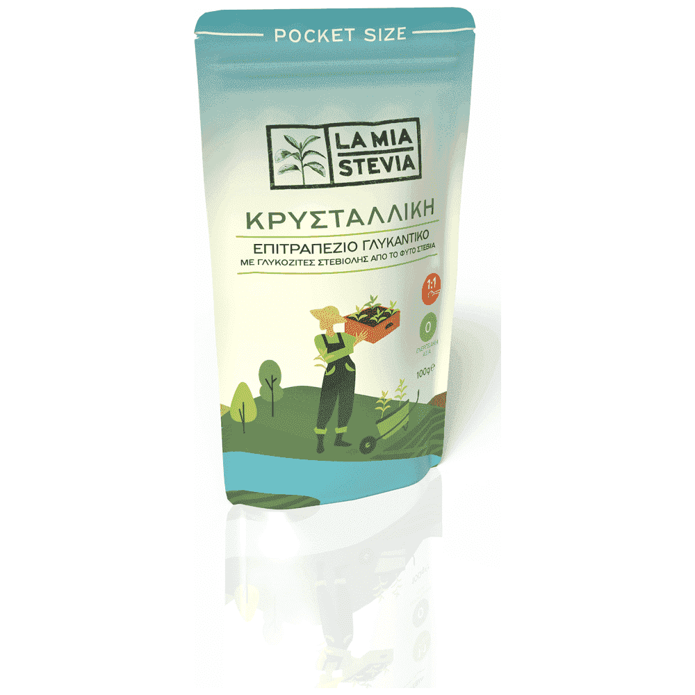 La Mia Stevia Κρυσταλλική Ζάχαρη Στέβια 100gr