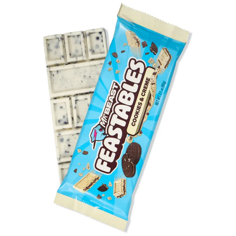 Mr Beast Featstables Σοκολάτα Cookies & Cream 60gr