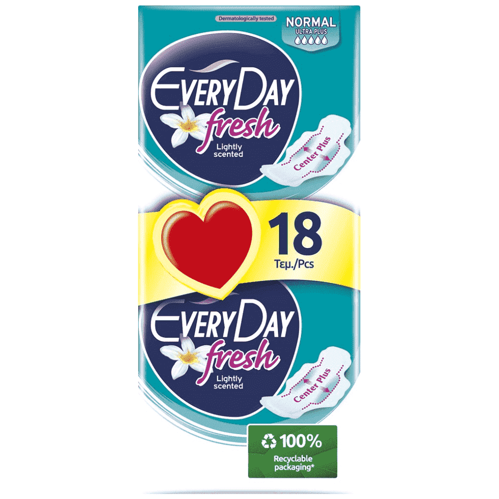 Everyday Σερβιέτες Fresh Ultra Plus Normal 18τεμ