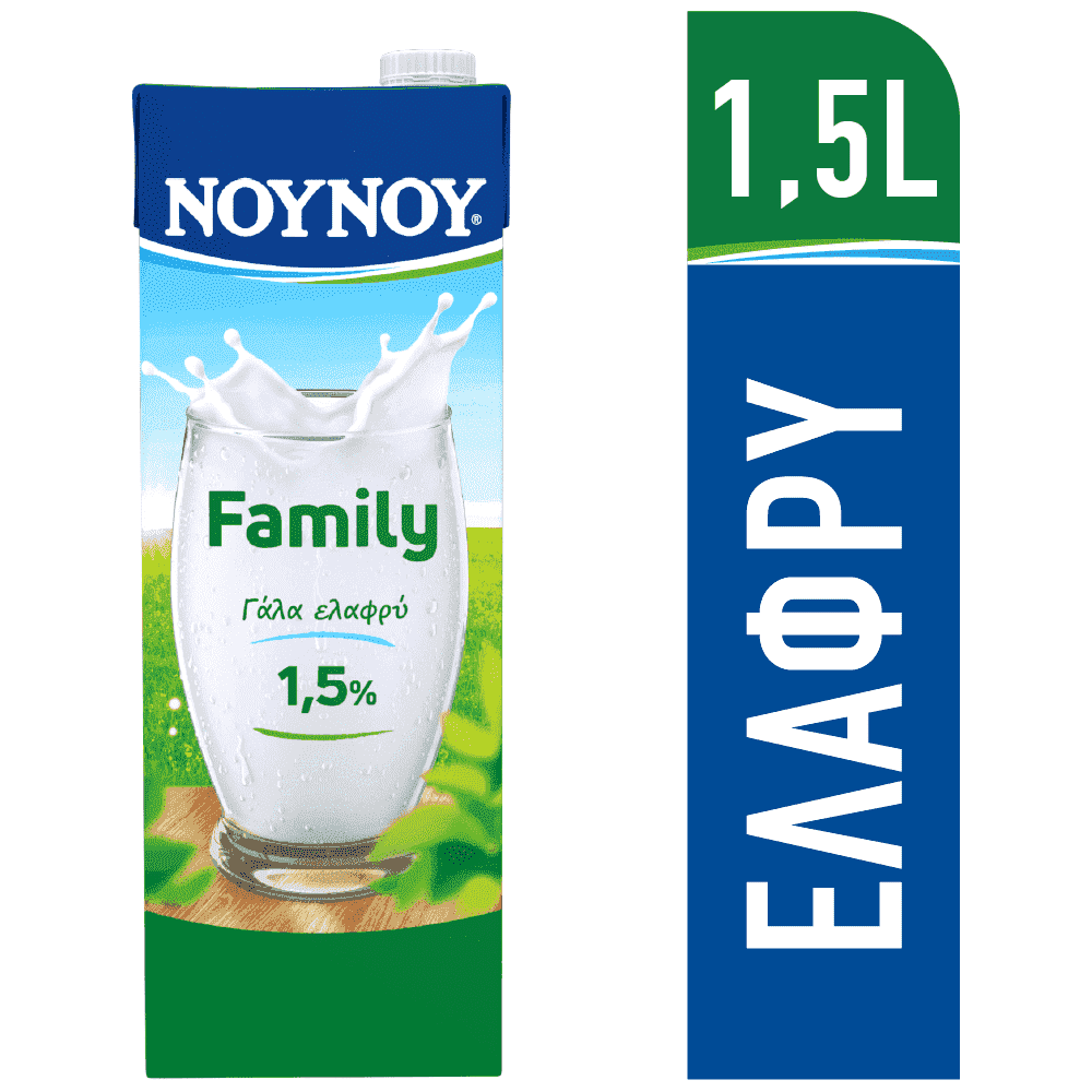 ΝΟΥΝΟΥ Γάλα Family 1,5% Λιπαρά 1,5lt