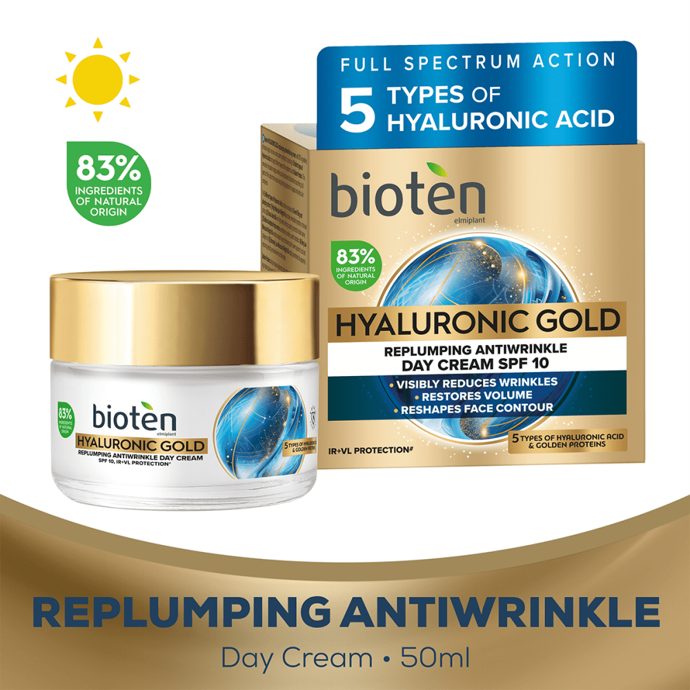 Bioten Hyaluronic Gold Κρέμα Ημέρας 50ml