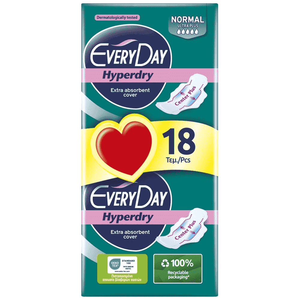 Everyday Hyperdry Ultra Plus Normal 18τεμ