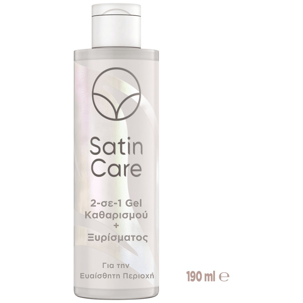 Satin Care 2in1 Gel Καθαρισμού & Ξυρίσματος Για την Ευαίσθητη Περιοχή 190ml