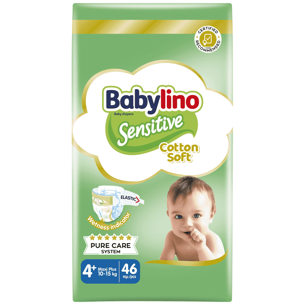 Babylino Sensitive Πάνες 46τεμ Νο4+ (10-15Kg)