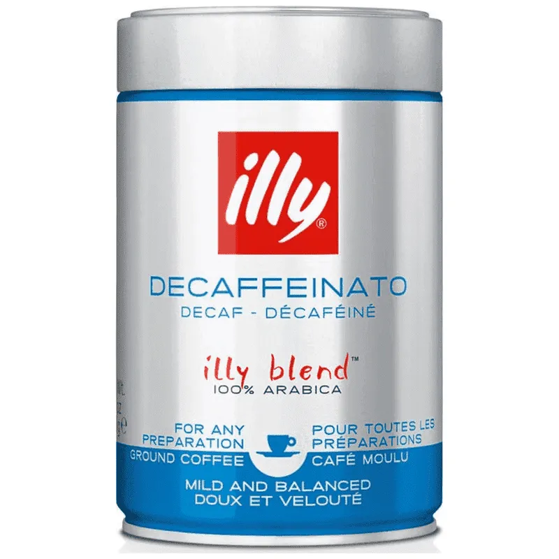 Illy Καφές Εσπρέσσο Αλεσμένος Decafeine 250gr
