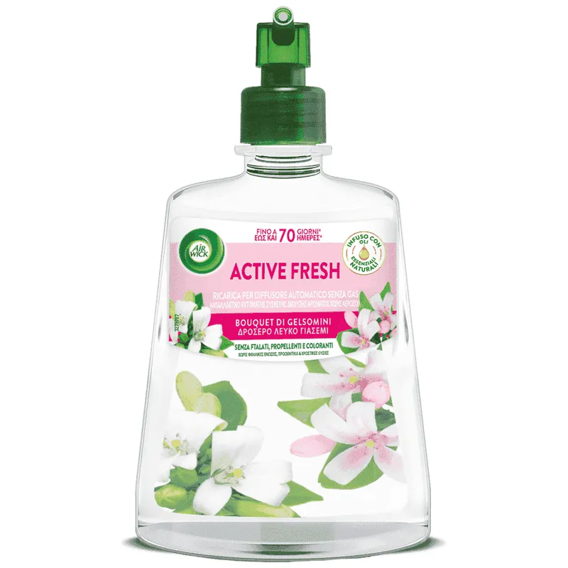 Airwick Active Fresh Δροσερό Λευκό Γιασεμί Ανταλλακτικό 228ml