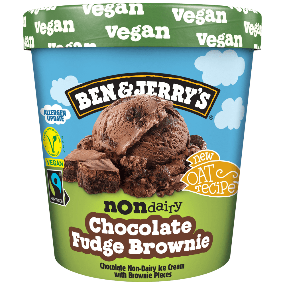 Ben & Jerrys Non-Diary Chocolate Fudge Brownie 385gr