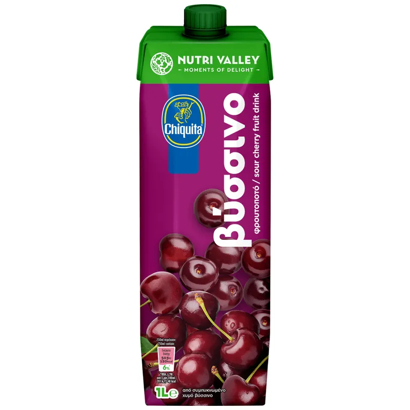 Nutri Valley Chiquita Φρουτοποτό Βύσσινο 1lt