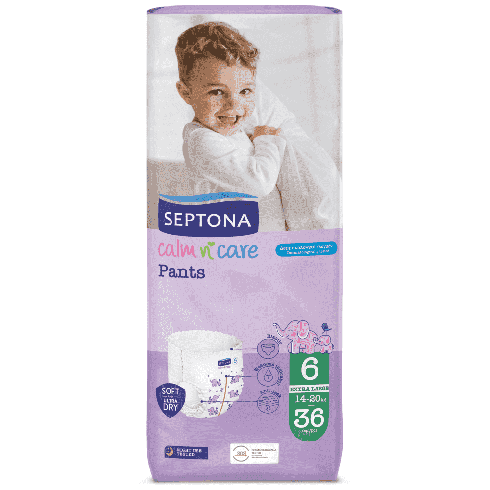 Septona Πάνες Calm N' Care Pants XL N.6 14-20kg 36τεμ