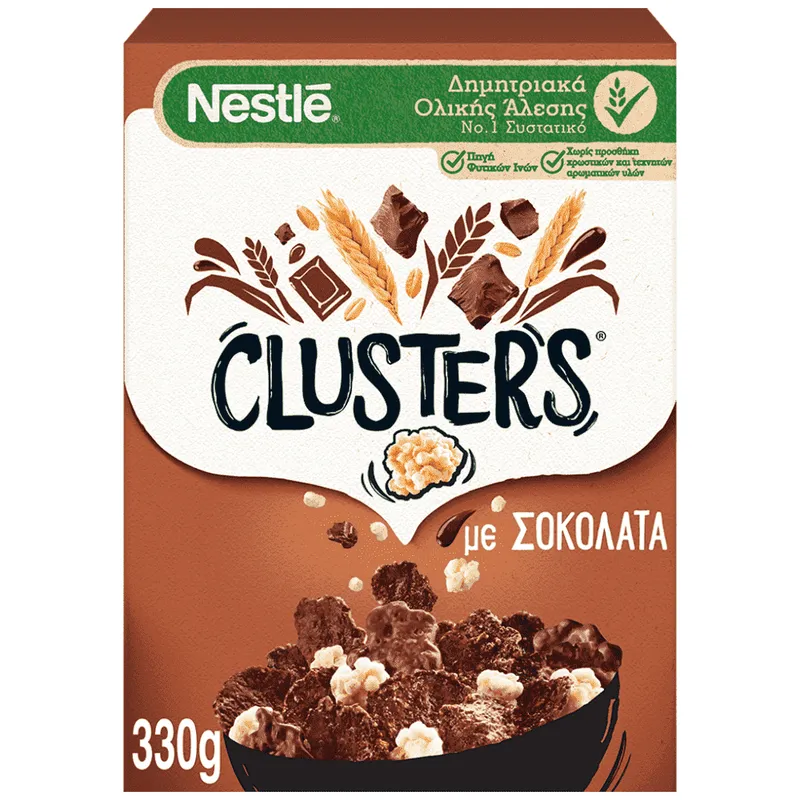 Nestle Clusters Δημητριακά Choco 330g