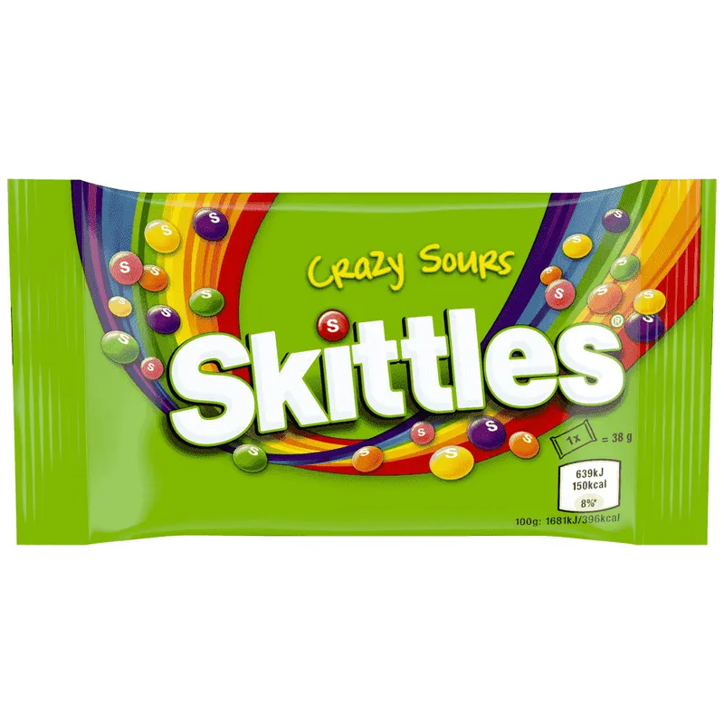 Skittles Crazy Sours Καραμέλες 38gr