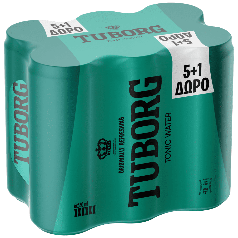 Tuborg Tonic Κουτί 330ml 5+1 Δώρο