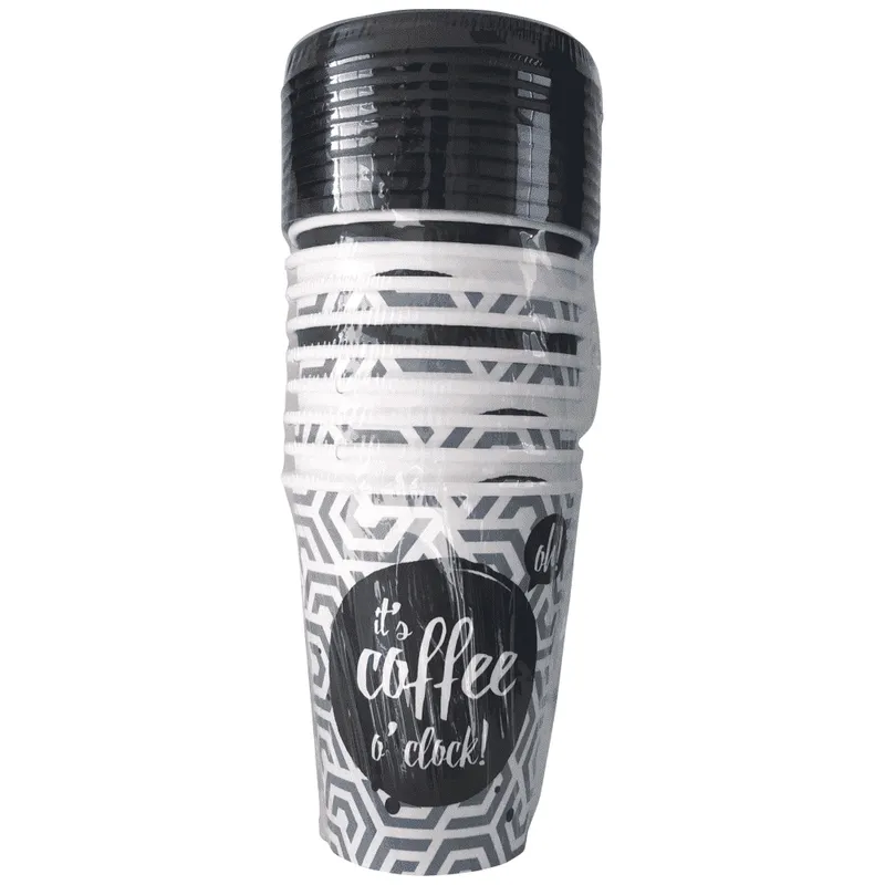 Ποτήρι Χάρτινο Για Ζεστό & Καπάκι 250ml (80Oz) 10τεμάχια