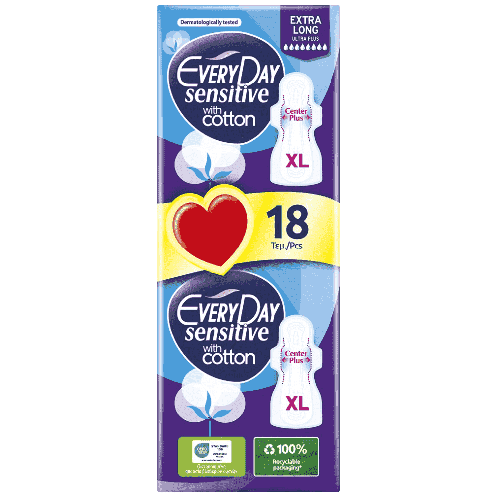 EveryDay Sensitive Ultra Plus Extra Long 18τεμ