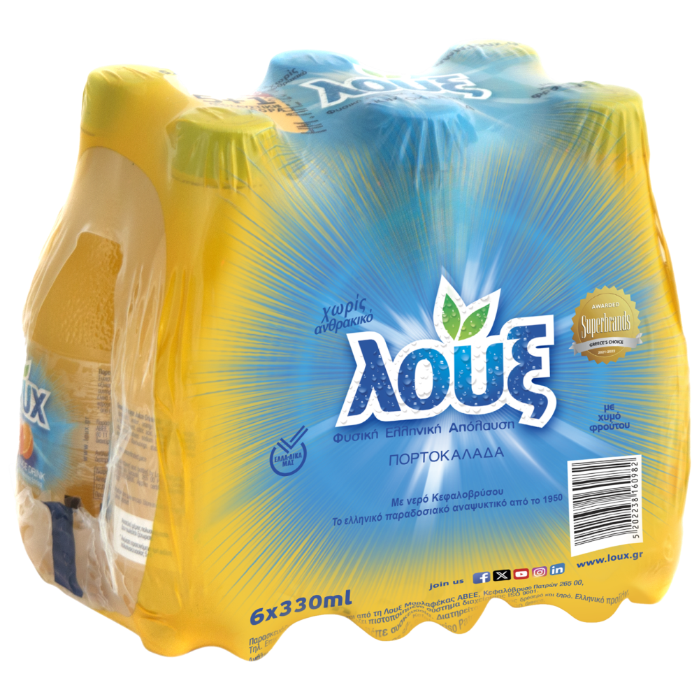 Λουξ Πορτοκαλάδα Μπλε 6x330ml