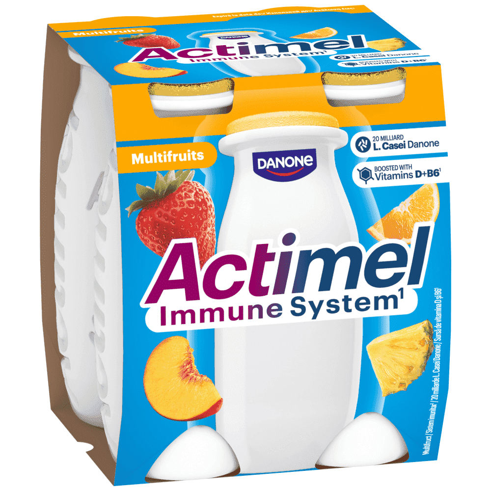 Actimel Ρόφημα Γιαουρτιού Φράουλα 4x100gr