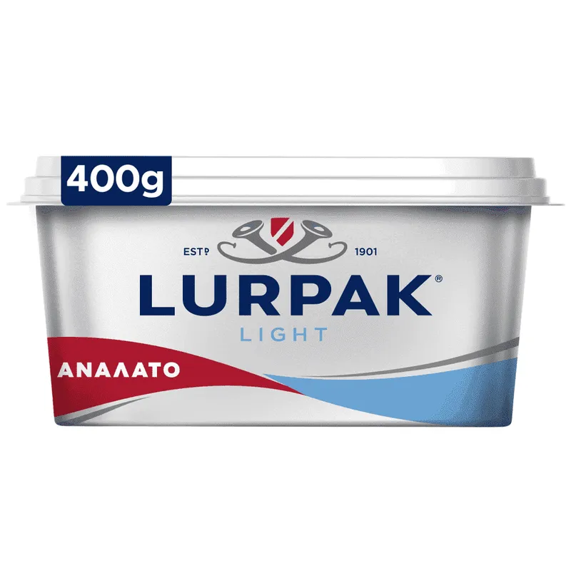 Lurpak Soft Με Μειωμένα Λιπαρά Ανάλατο 400gr