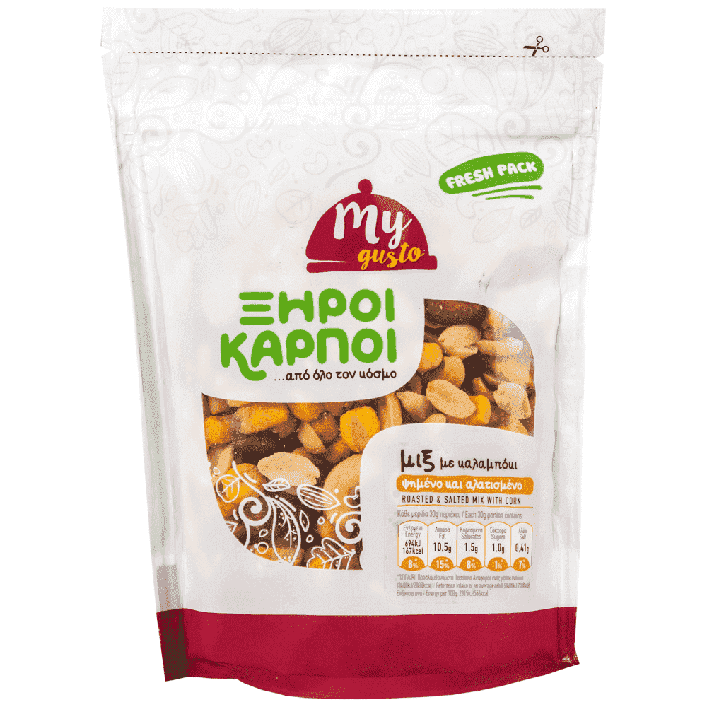 My Gusto Mix Ξηρών Καρπών Καλαμπόκι Εισαγωγής 200gr