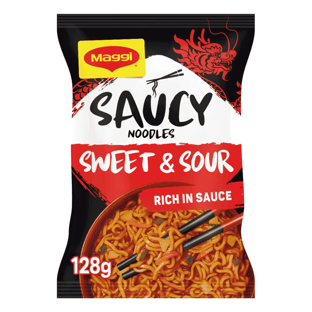 Maggi Saucy Noodles Γλυκόξινο Κοτόπουλο 128gr