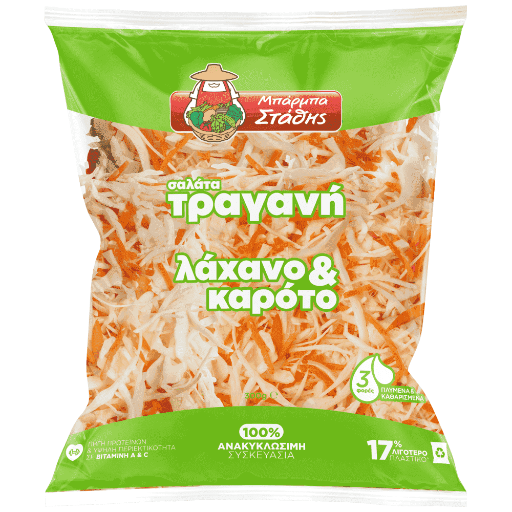 Μπάρμπα Στάθης Σαλάτα Τραγανή Λάχανο & Καρότο300gr