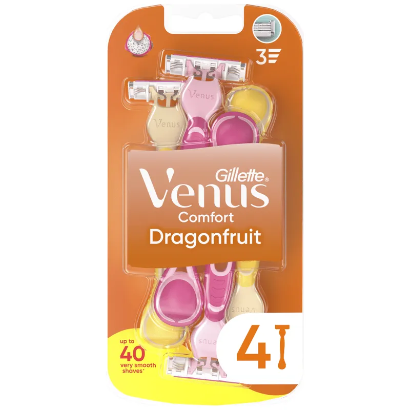 Gillette Venus Comfort Dragonfruit Ξυραφακιά Μιας Χρήσης 4τεμ
