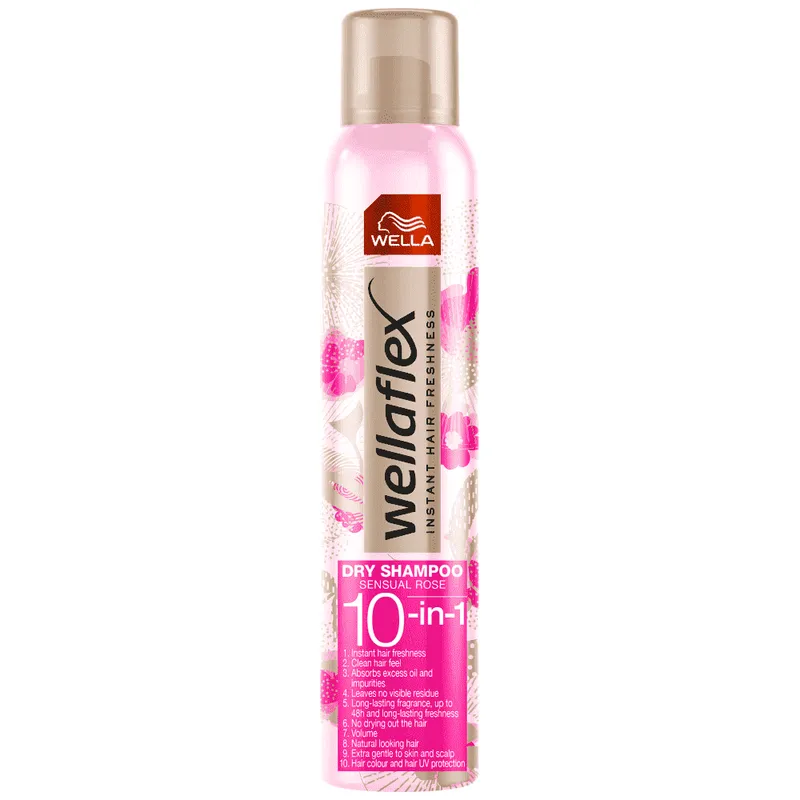 Wellaflex Dry Shampoo Spray Sensual Rose 180ml