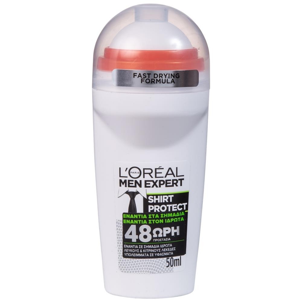 L'OREAL Men Expert Shirt Protect Αποσμητικό Roll On 50ml