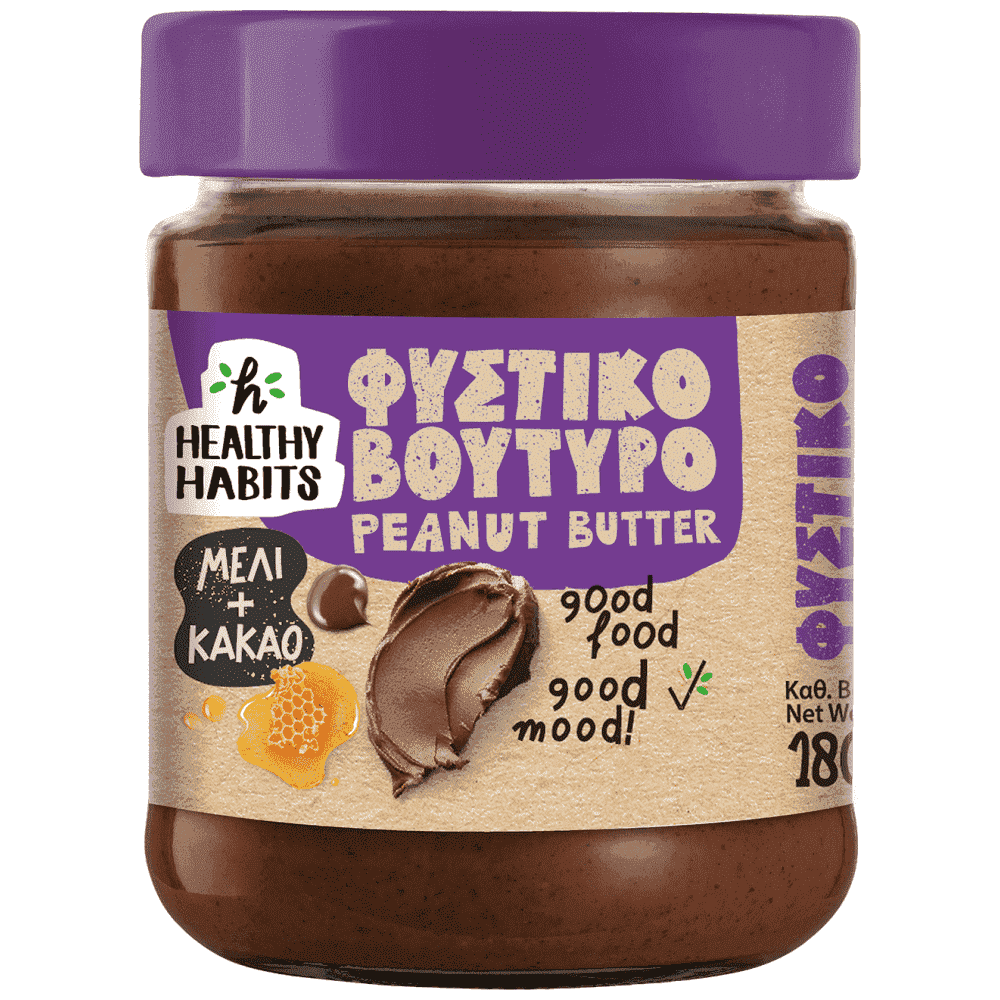 Healthy Habits Φυστικοβούτυρο Με Μέλι & Κακάο 180gr