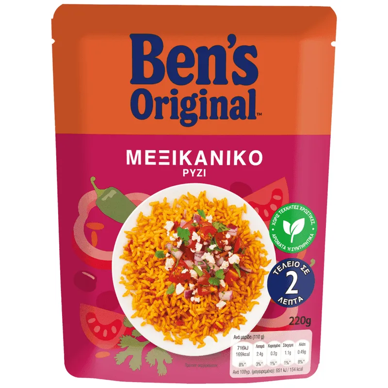 Ben's Original Ρύζι Μεξικάνικο 2' 220gr