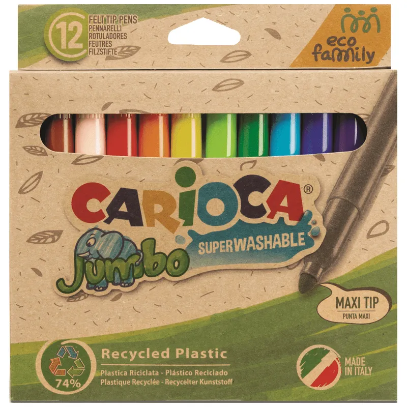Carioca Jumbo Ecofamily Μαρκαδόροι