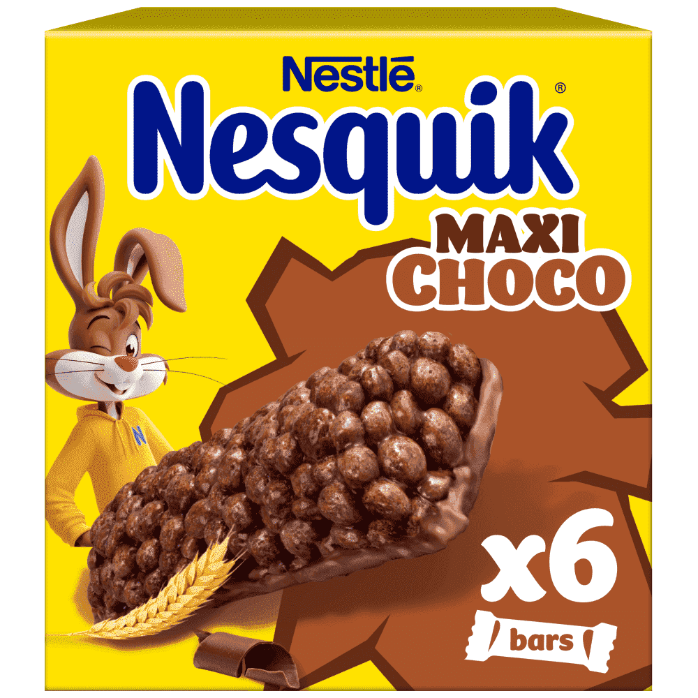 Nesquik Μπάρες Δημητριακών Maxi Choco Cereal 6x25gr