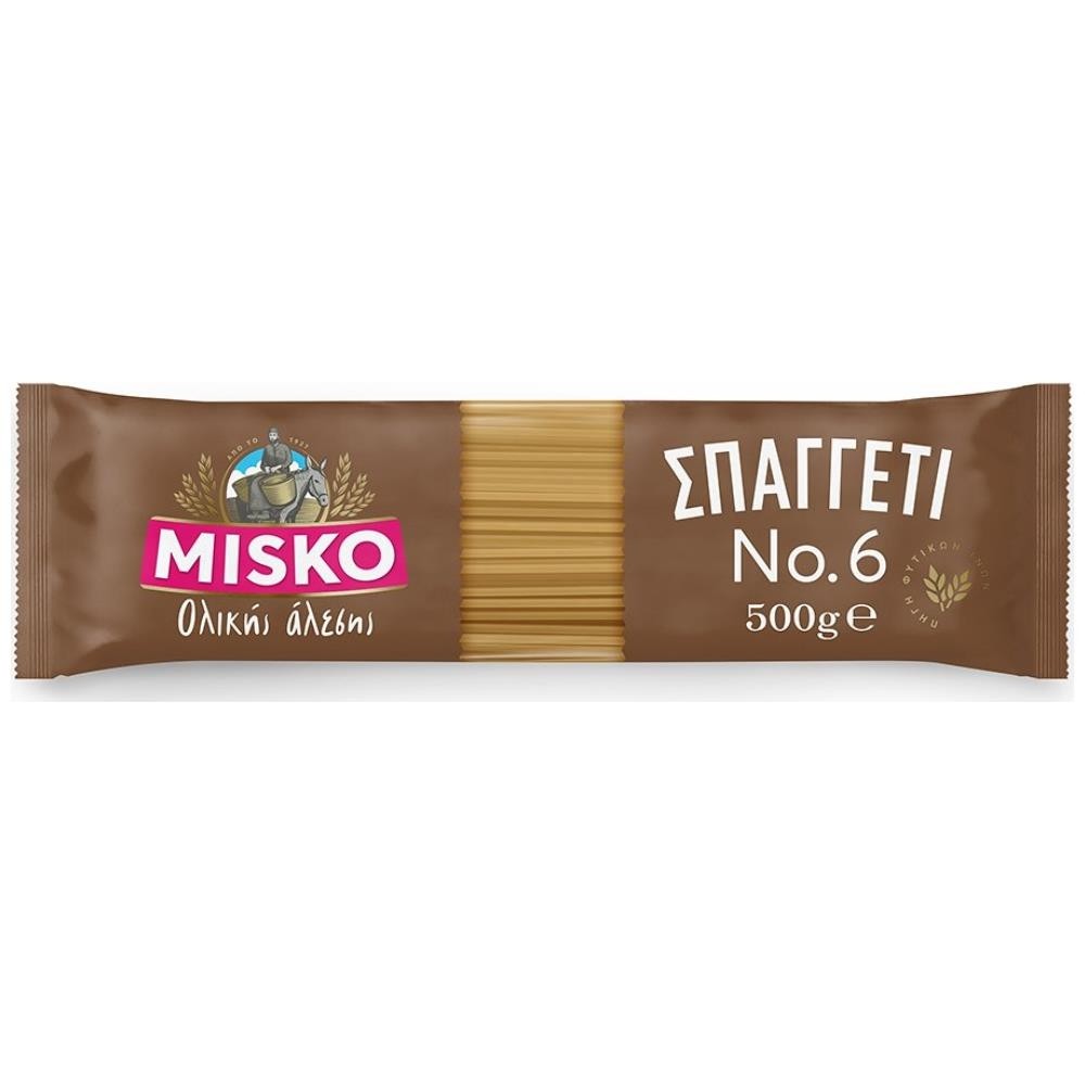 Misko Σπαγγέτι Νο 6 Ολικής Άλεσης 500gr