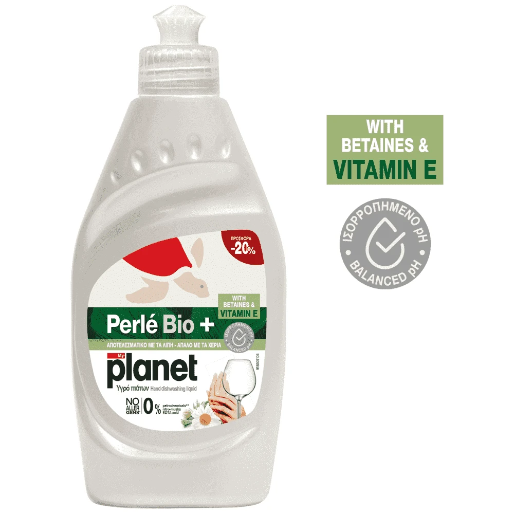 Planet Perle Υγρό Πιάτων Bio+ 425ml