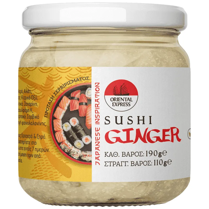 Oriental Express Ginger Για Sushi 190gr