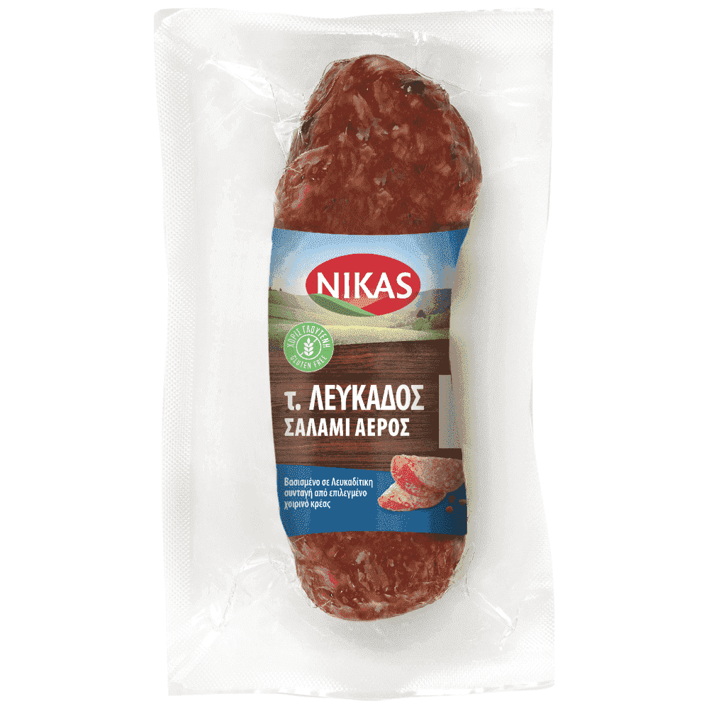 Νίκας Σαλάμι Αέρος Τύπου Λευκάδος 165gr