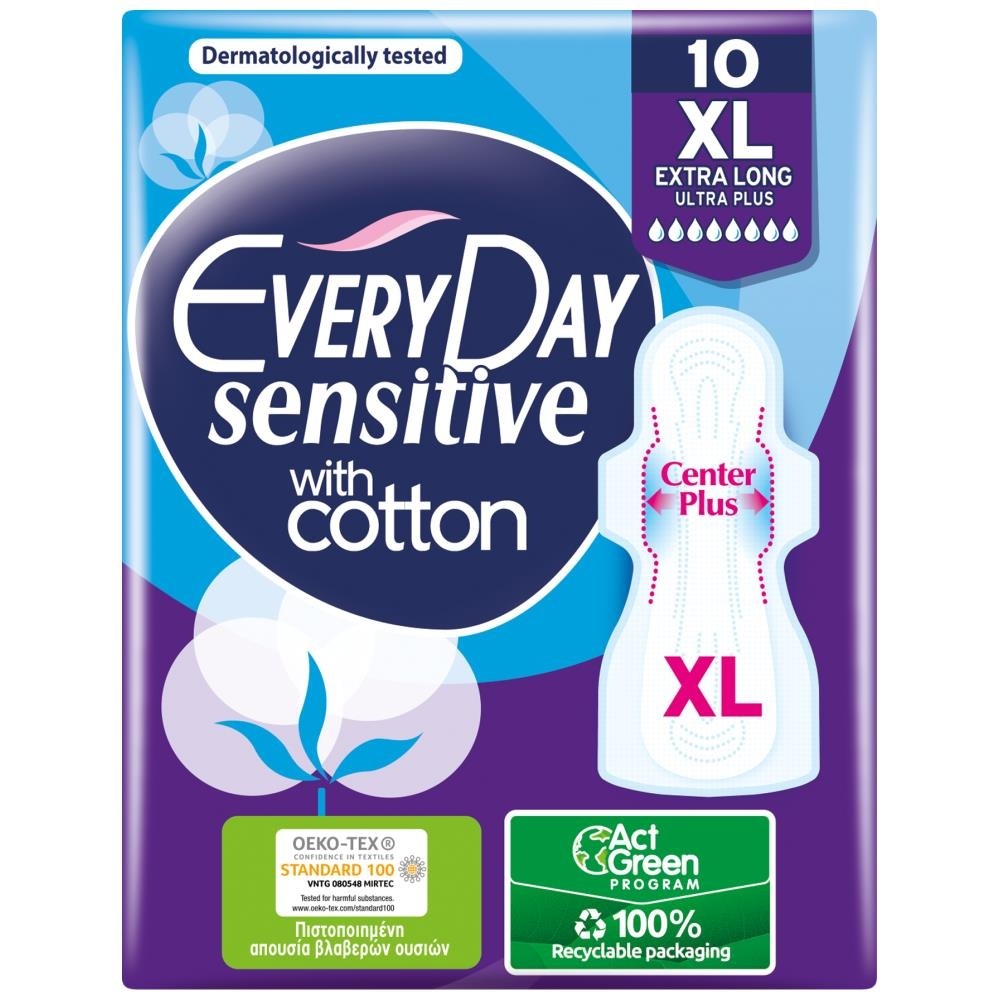 Everyday Σερβιέτες Sensitive Ultra Plus Extra Long 10τεμ