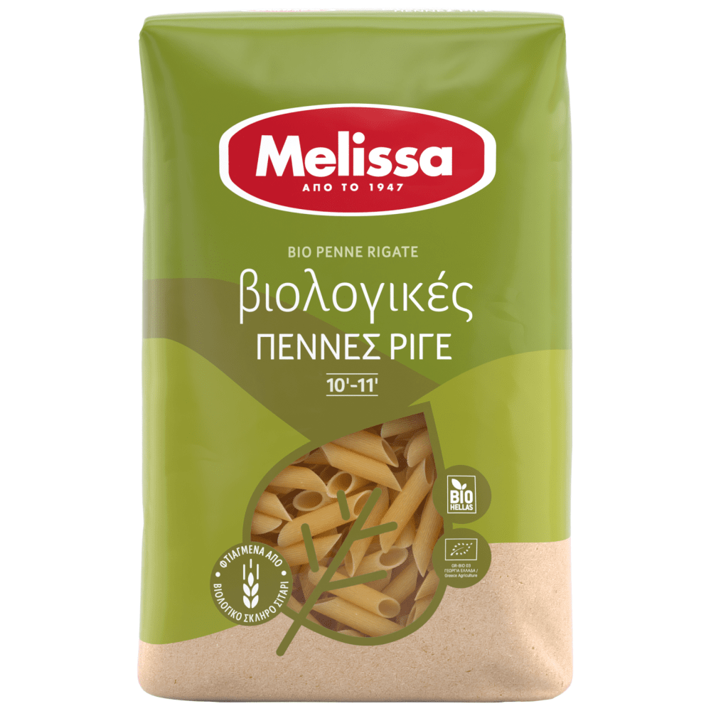 Melissa Πέννες Ριγέ Βιολογικές 500gr