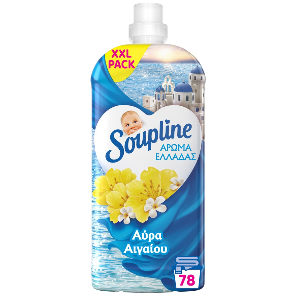 Soupline Μαλακτικό Συμπυκνωμένο Αύρα Αιγαίου 78μεζ. 1,638lt